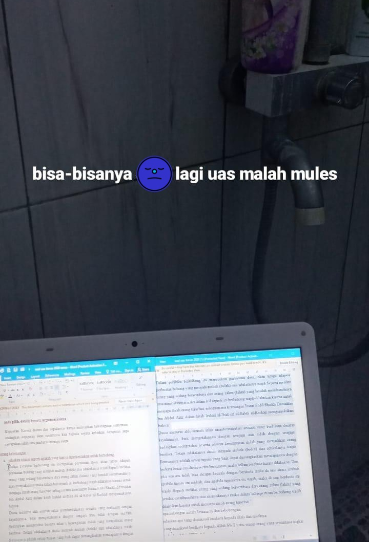 Moment lucu tempat belajar kuliah online ini bikin ngakak